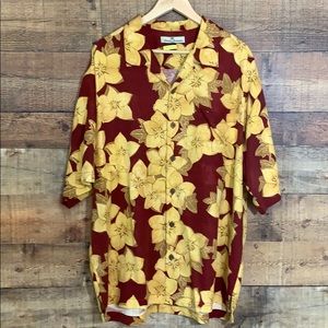 Tommy Bahama S/S silk shirt a size XL
